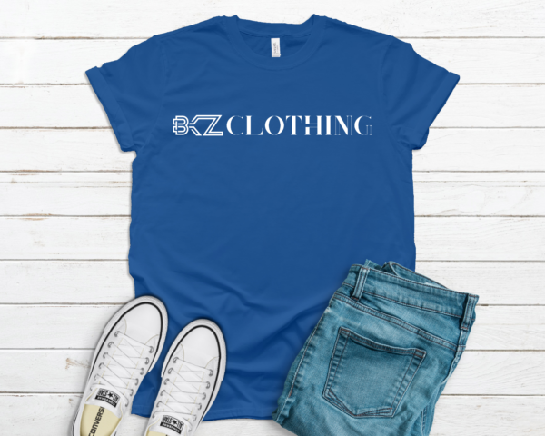BKZ CLOTHING_WHITE WITH BLUE TEE